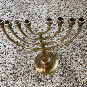 Vintage Brass Menorah